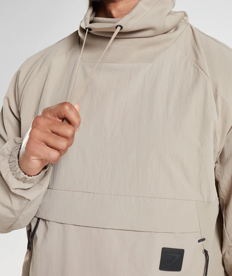 Gymshark Retake Anorak - Cement Brown