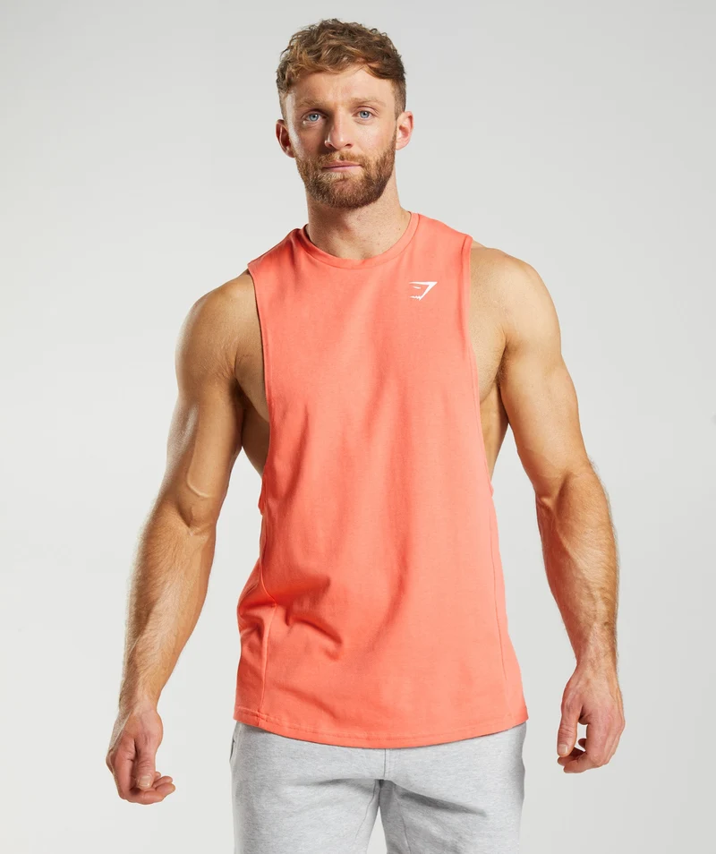 Gymshark React Drop Arm Tank - Aerospace Orange