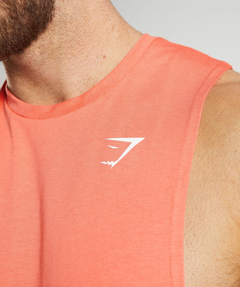 Gymshark React Drop Arm Tank - Aerospace Orange