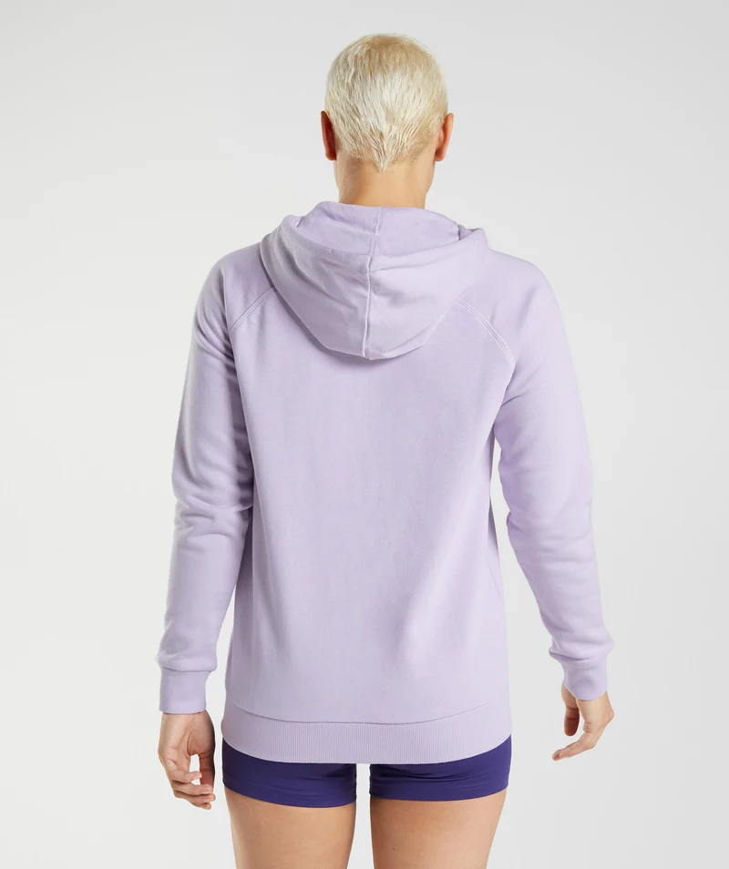 Gymshark Training Zip Hoodie - Soft Lilac