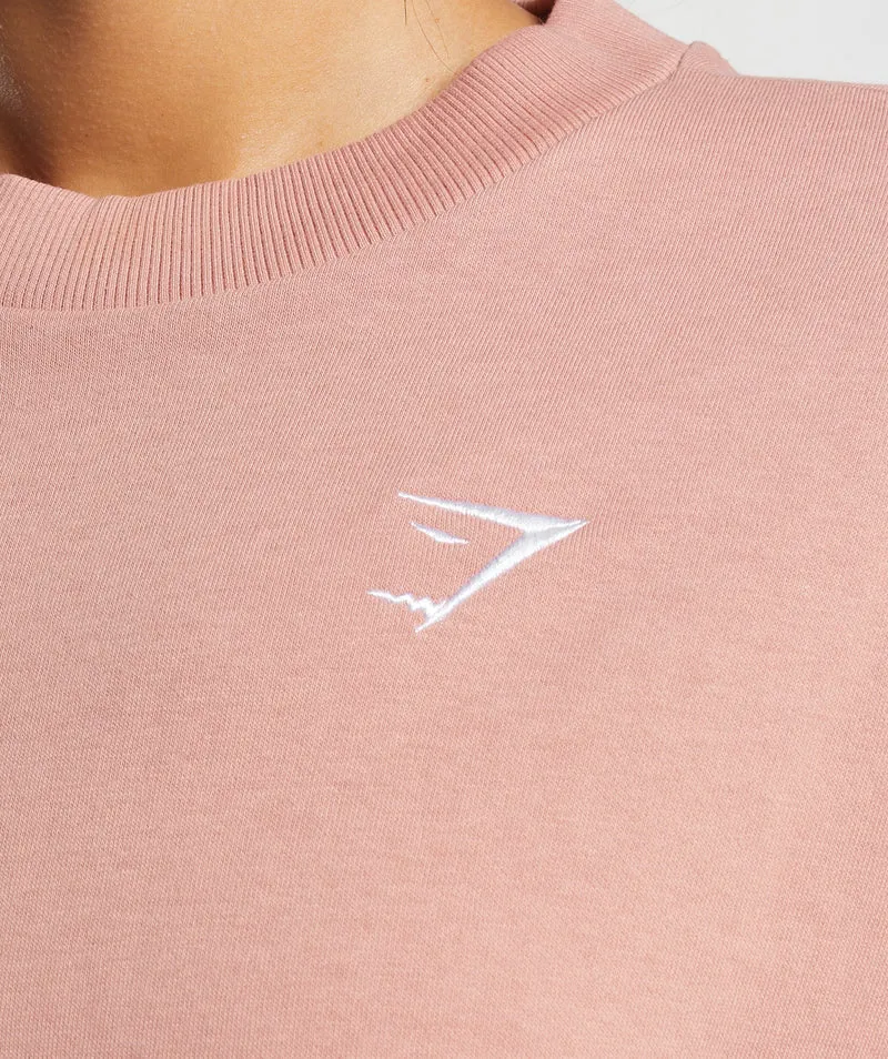Gymshark Training Oversized Sweatshirt - Hazy Pink