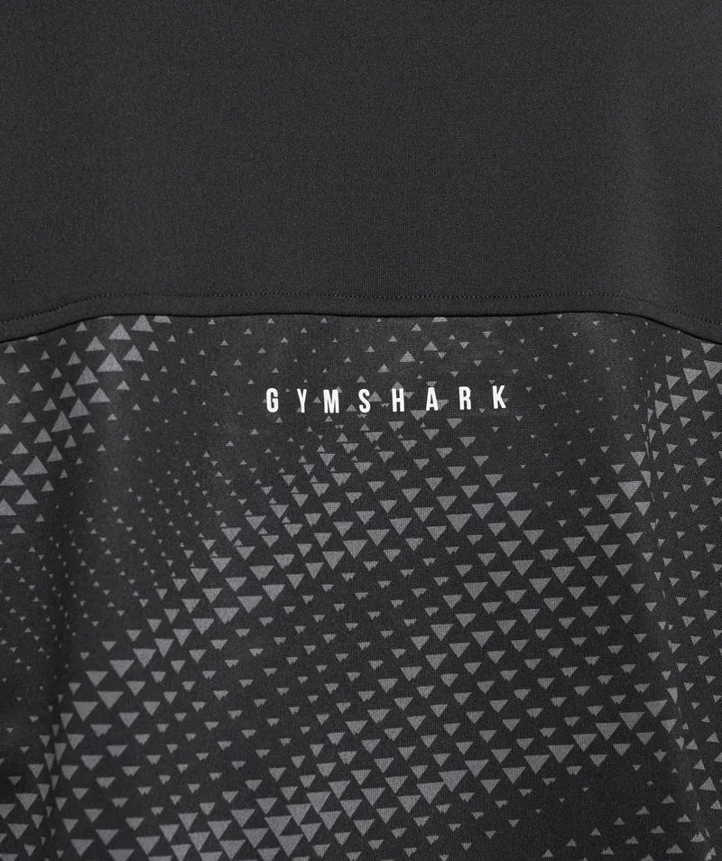 Gymshark Sport Printed Long Sleeve T-Shirt - Black Print