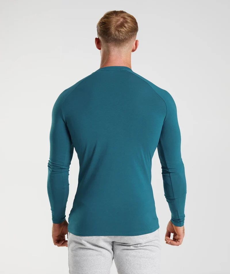 Gymshark Apollo Long Sleeve T-Shirt - Atlantic Blue