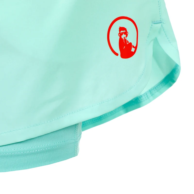 Wild Match 2in1 Shorts Damen-Türkis,Rot