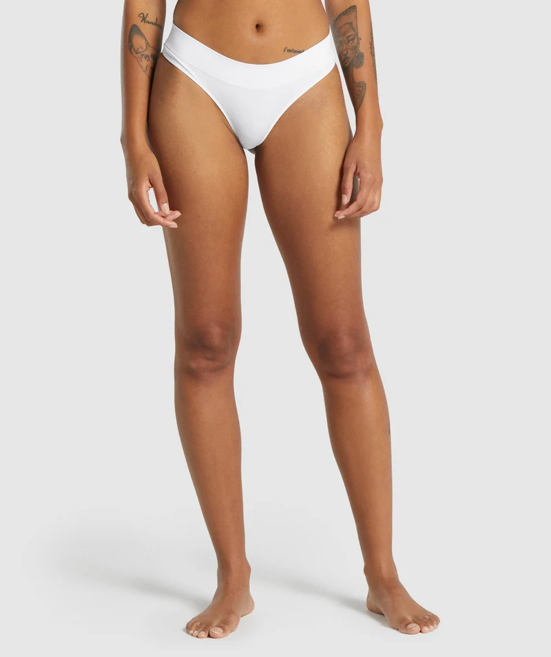 Gymshark Seamless Thong - White