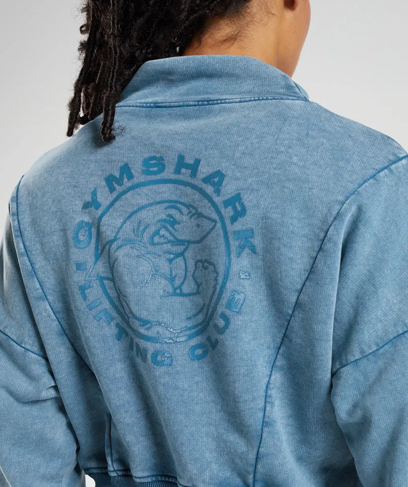 Gymshark Legacy Washed Sweatshirt - Lakeside Blue
