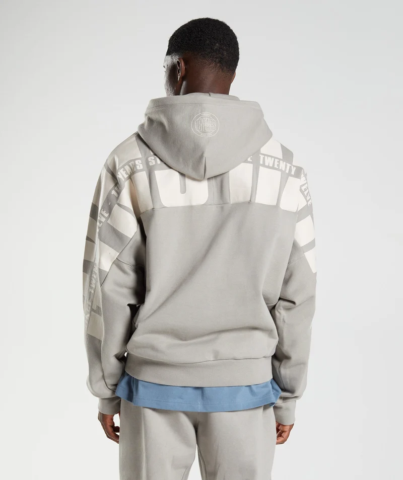 Gymshark GS10 Year Hoodie - Ecru Brown