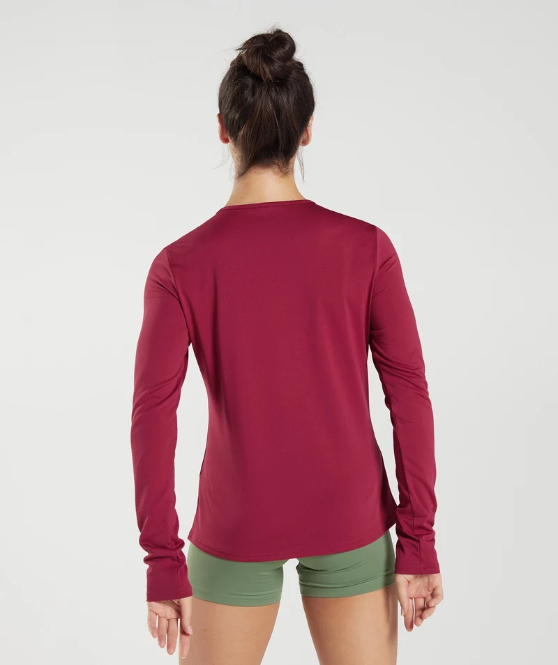 Gymshark Training Long Sleeve Top - Currant Pink