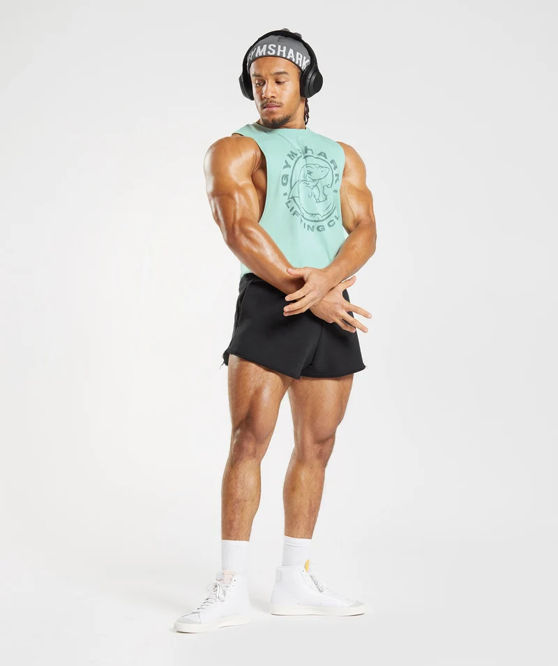 Gymshark Legacy Drop Arm Tank - Aqua Green