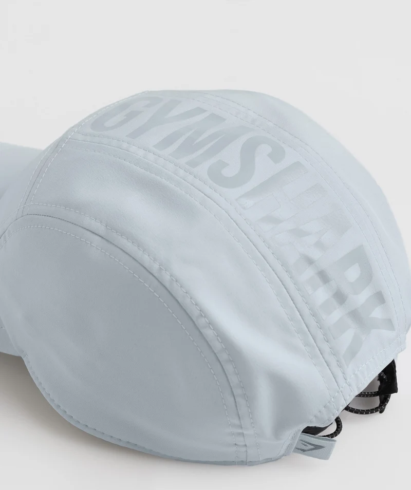 Gymshark Logo 5 Panel Cap - River Stone Grey