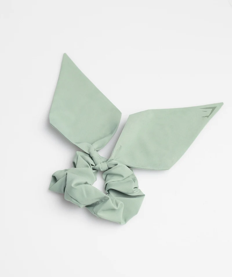 Gymshark Bow Scrunchie - Desert Sage Green