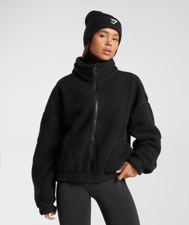 Gymshark Sherpa Jacket - Black