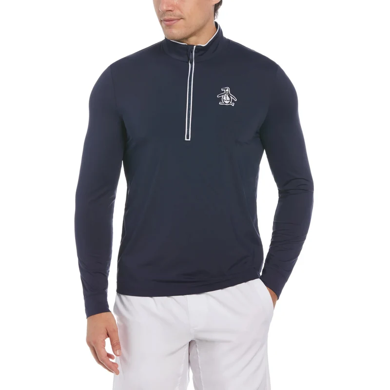 1/4 Zip Technical Trainingsjacke Herren-Dunkelblau