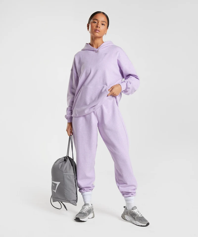 Gymshark Rest Day Sweats Hoodie - Aura Lilac Marl