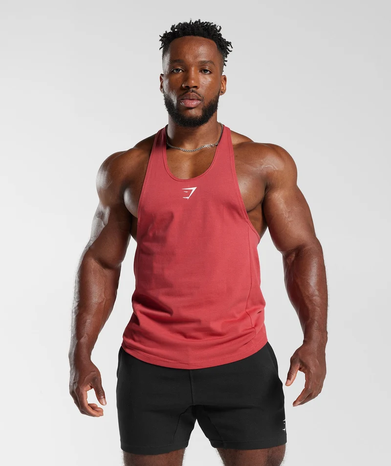 Gymshark React Stringer - Sundried Red