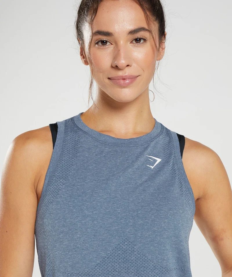 Gymshark Vital Light Tank - Evening Blue Marl