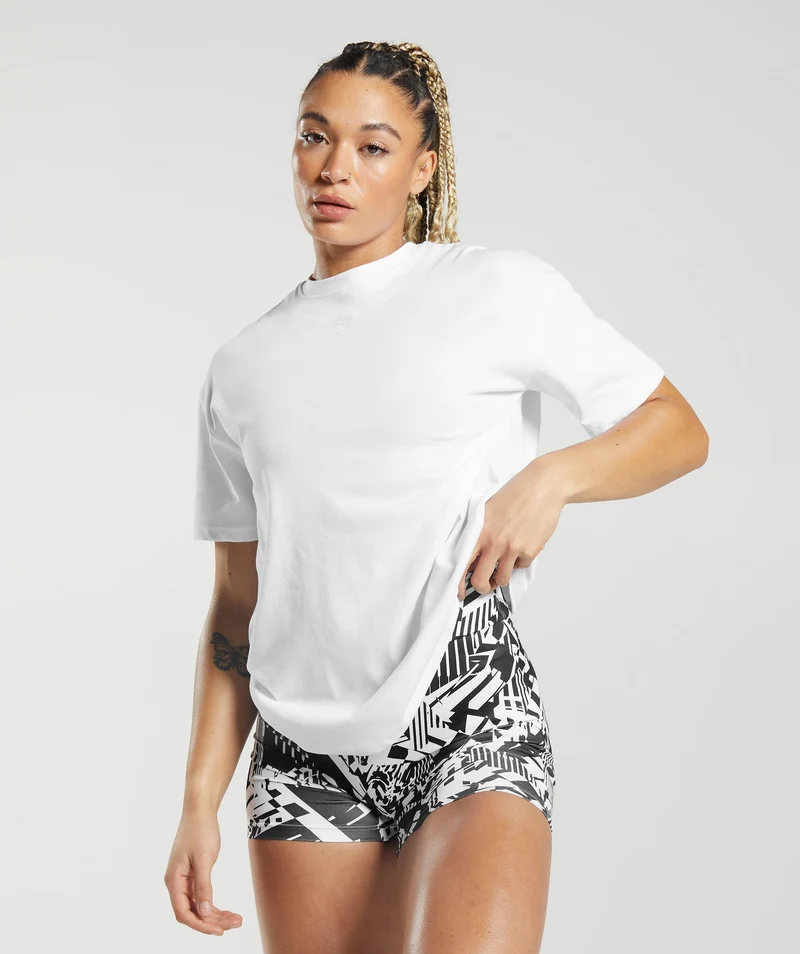 Gymshark GS Power Oversized T-Shirt - White