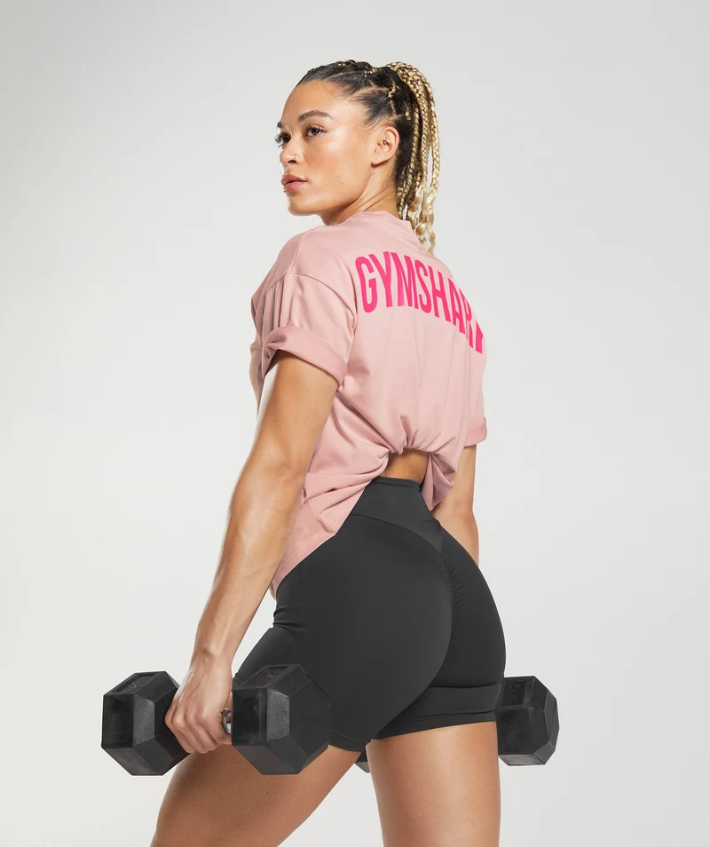 Gymshark GS Power Oversized T-Shirt - Scandi Pink