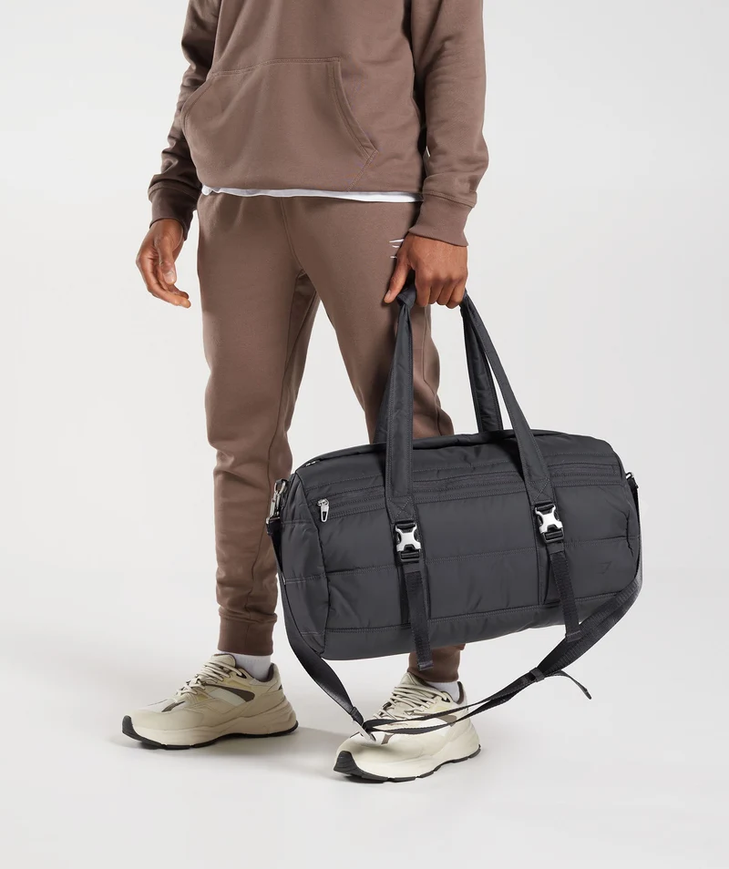 Gymshark Lifestyle Barrel Bag - Onyx Grey