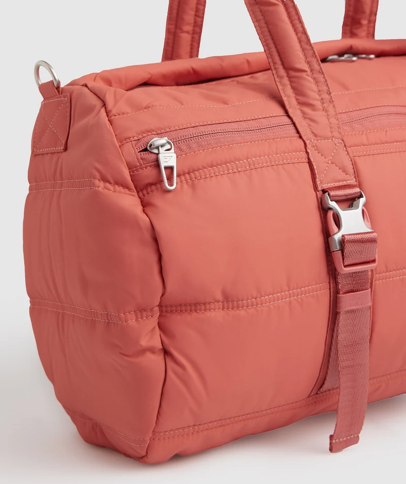 Gymshark Lifestyle Barrel Bag - Terracotta Pink