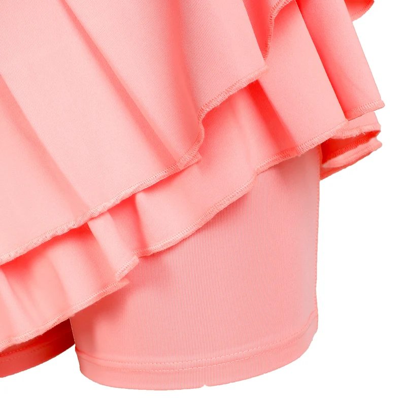 Pleat Tier With Piping Rock Damen-Apricot,Schwarz