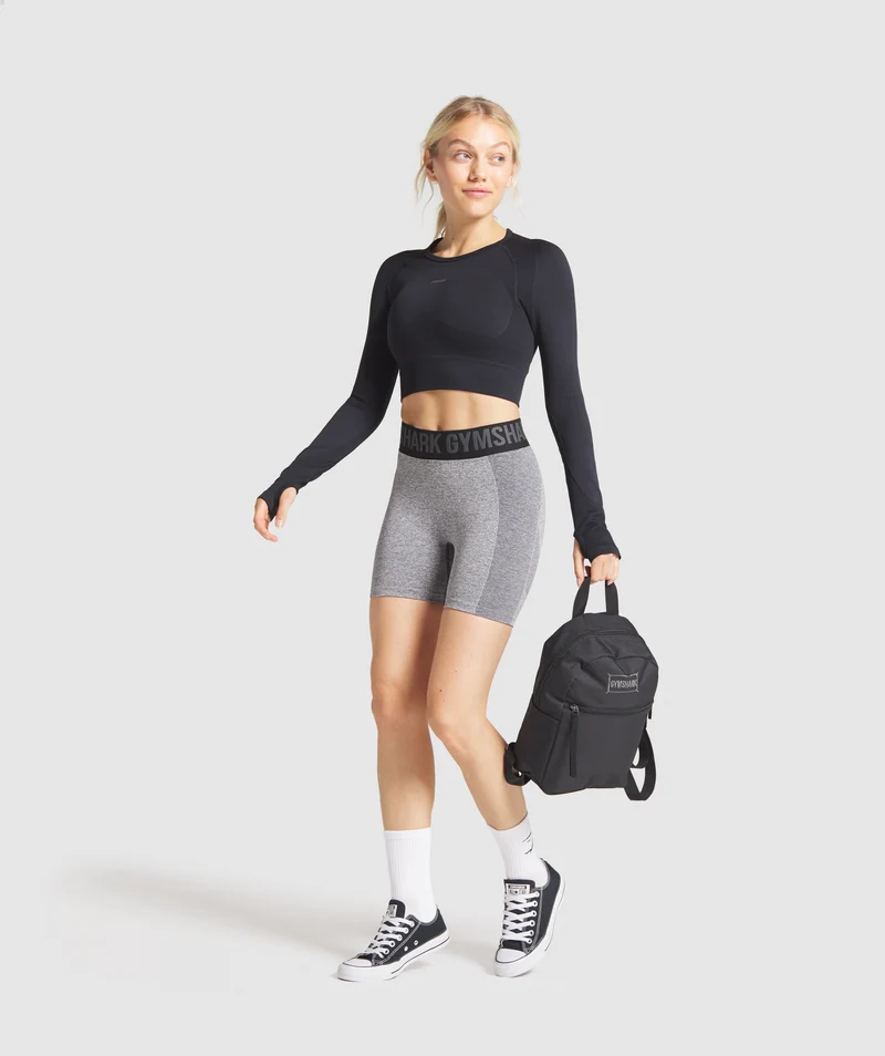 Gymshark Flex Shorts - Charcoal Marl/Black