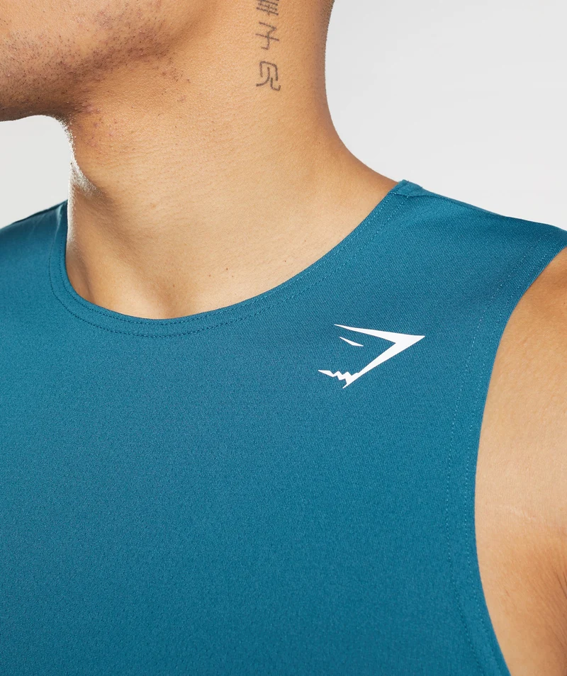 Gymshark Arrival Tank - Atlantic Blue