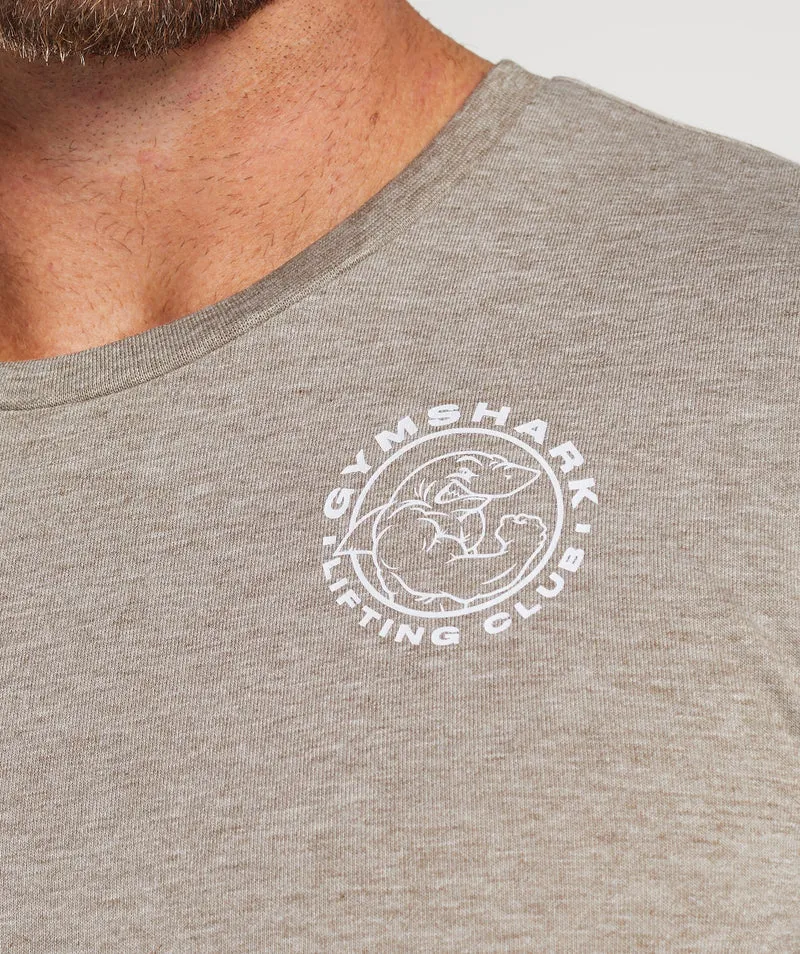 Gymshark Legacy Long Sleeve T-Shirt - Limestone Marl