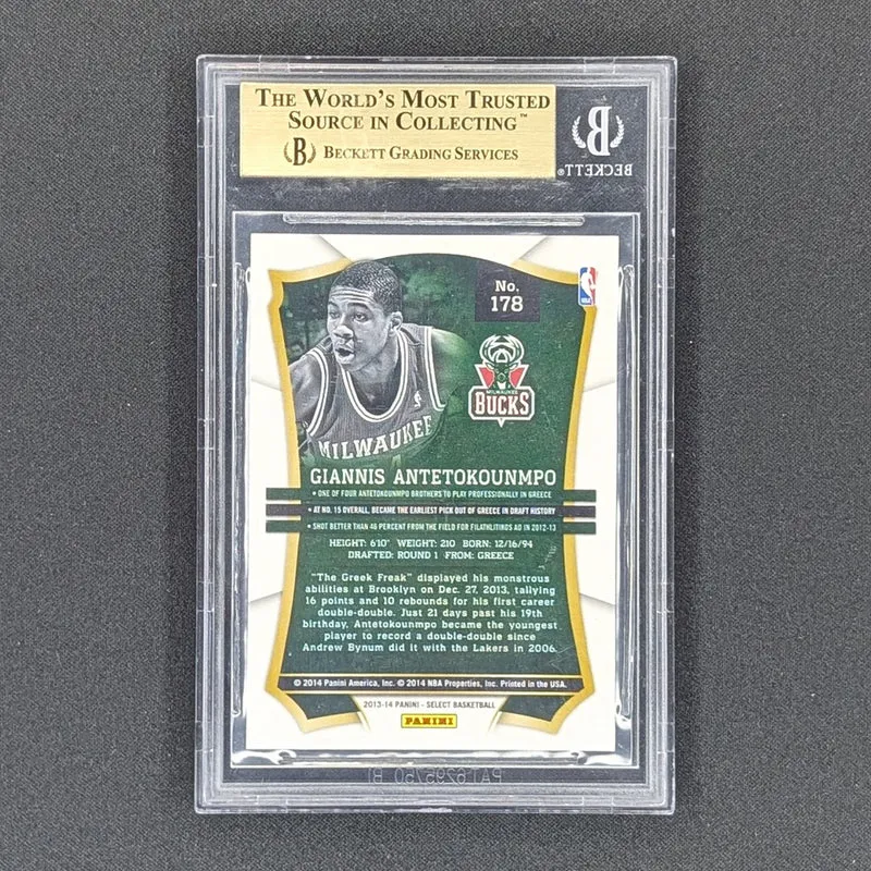 Giannis Antetokounmpo 2013-14 Select Rookie BGS 9.5