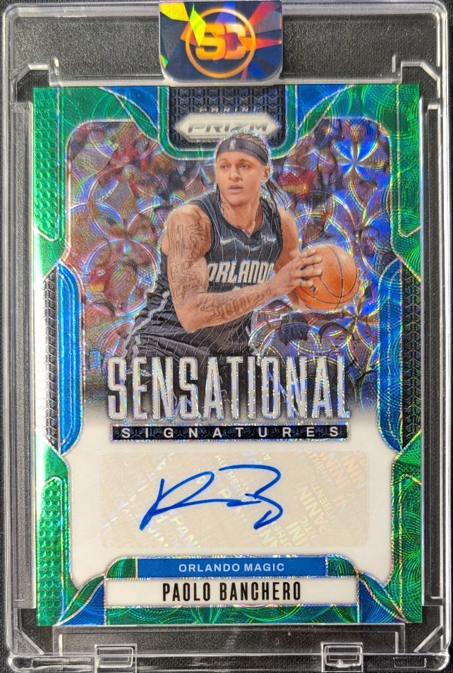 Paolo Banchero 2024 PRIZM Sensational Signatures Green Choice Auto /8