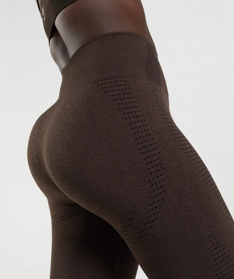 Gymshark Vital Leggings - Cherry Brown Marl
