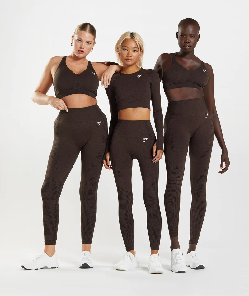 Gymshark Vital Leggings - Cherry Brown Marl
