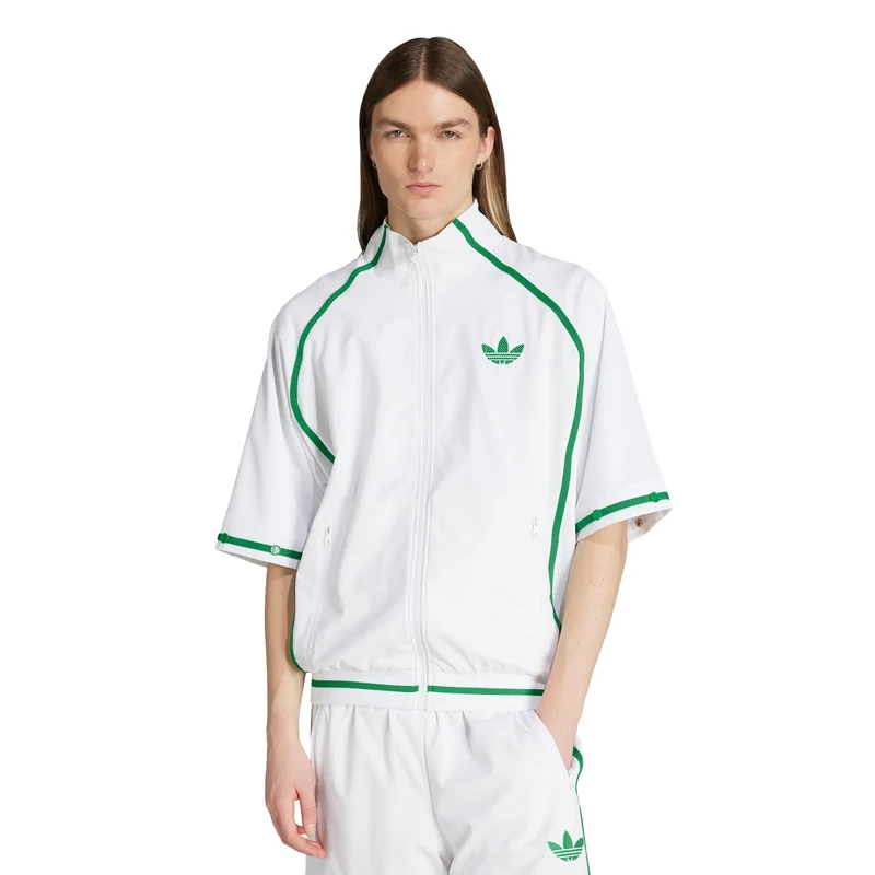 Trainingsjacke Herren-Weiß,Grün