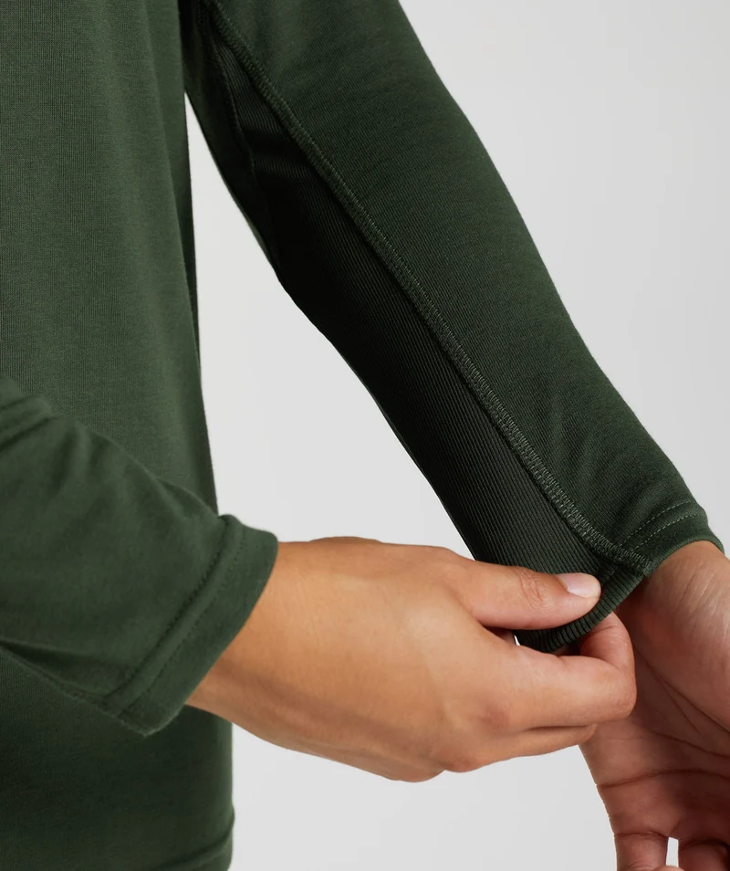 Gymshark GS Power Long Sleeve T-Shirt - Moss Olive