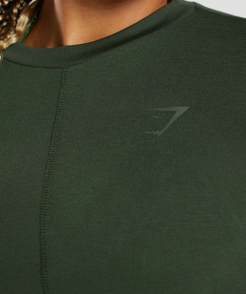 Gymshark GS Power Long Sleeve T-Shirt - Moss Olive