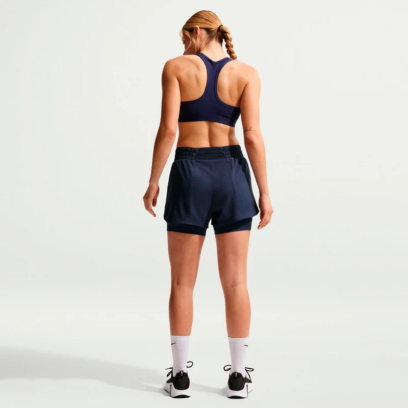 Dri-Fit One High Rise 2in1 3in Shorts Damen - dunkelblau