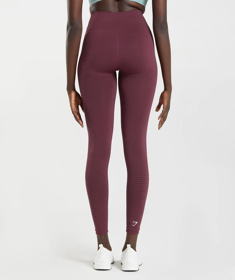 Gymshark Vital Leggings - Baked Maroon Marl