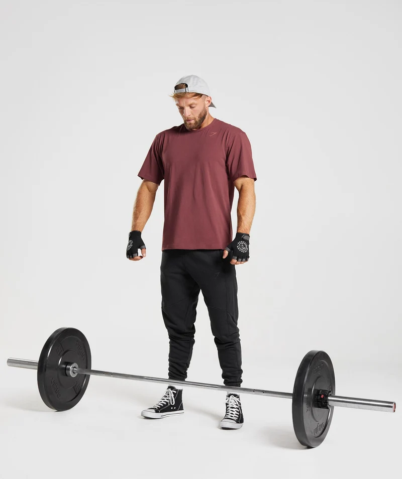 Gymshark Power T-Shirt - Cherry Brown