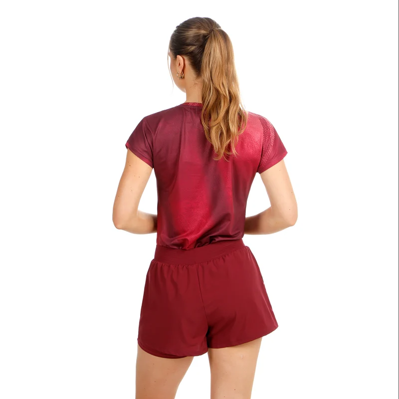 Freeze Out 2in1 Shorts Damen - dunkelrot