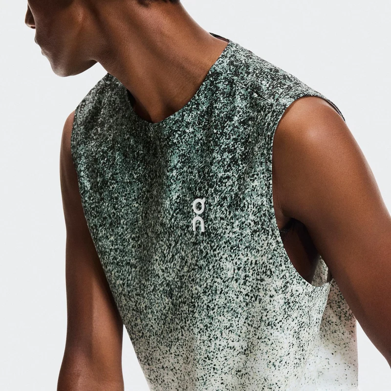 Court Fade Tank-Top Herren - grün, weiß