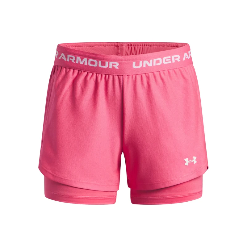 Tech Play Up 2in1 Shorts Mädchen-Pink,Weiß