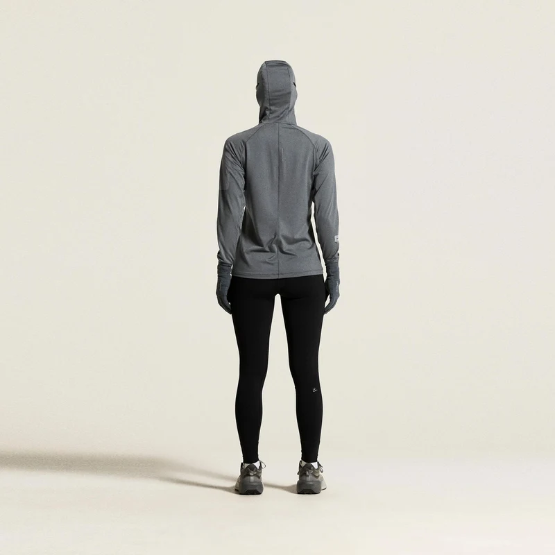 SubZ Thermal Laufshirt Damen - anthrazit