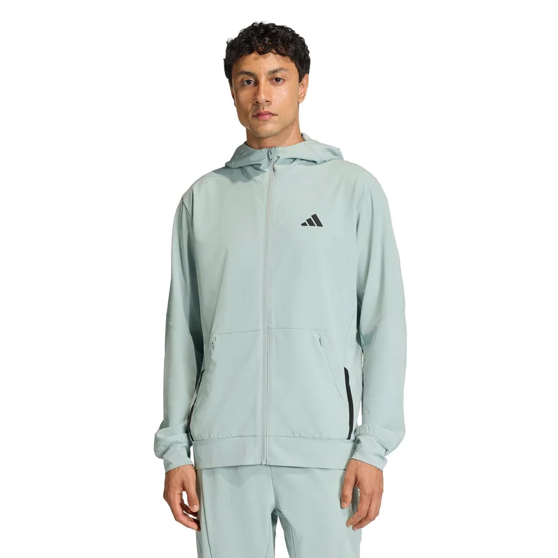 D4T Hybrid Sweatjacke Herren-salbei