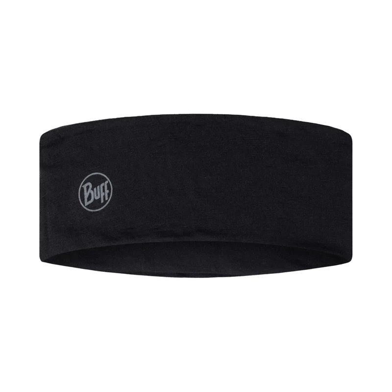 Merino Lightweight Stirnband-Schwarz