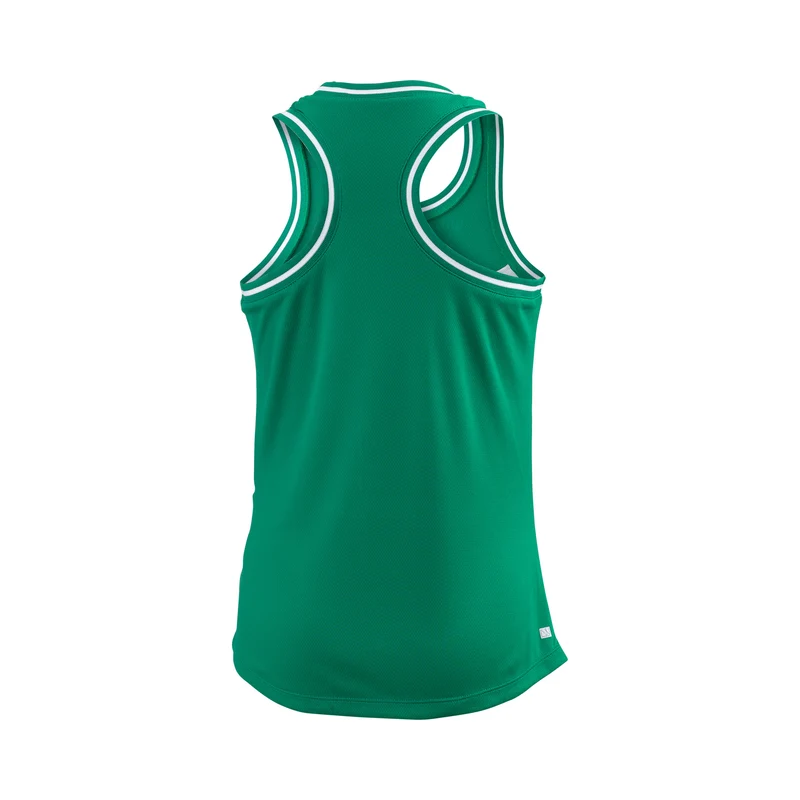 Team Tank-Top Mädchen-Grün,Weiß