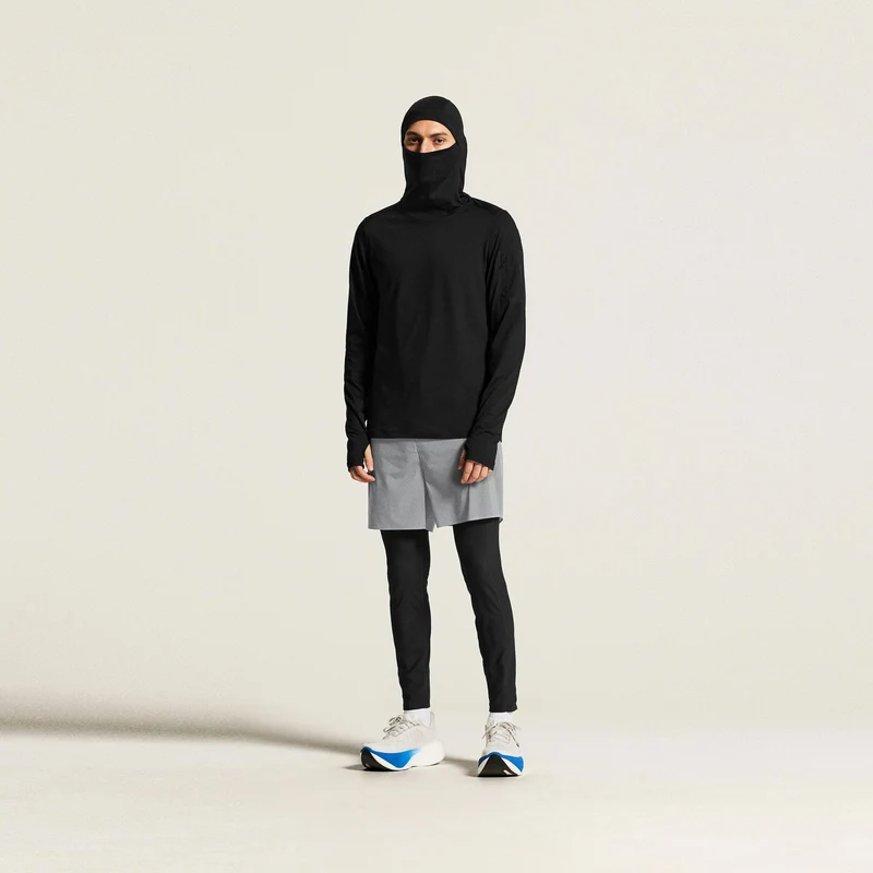 SubZ Thermal Laufshirt Herren - schwarz