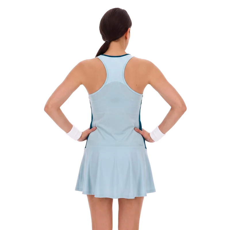 Tech VI Kleid Damen - hellblau, weiß