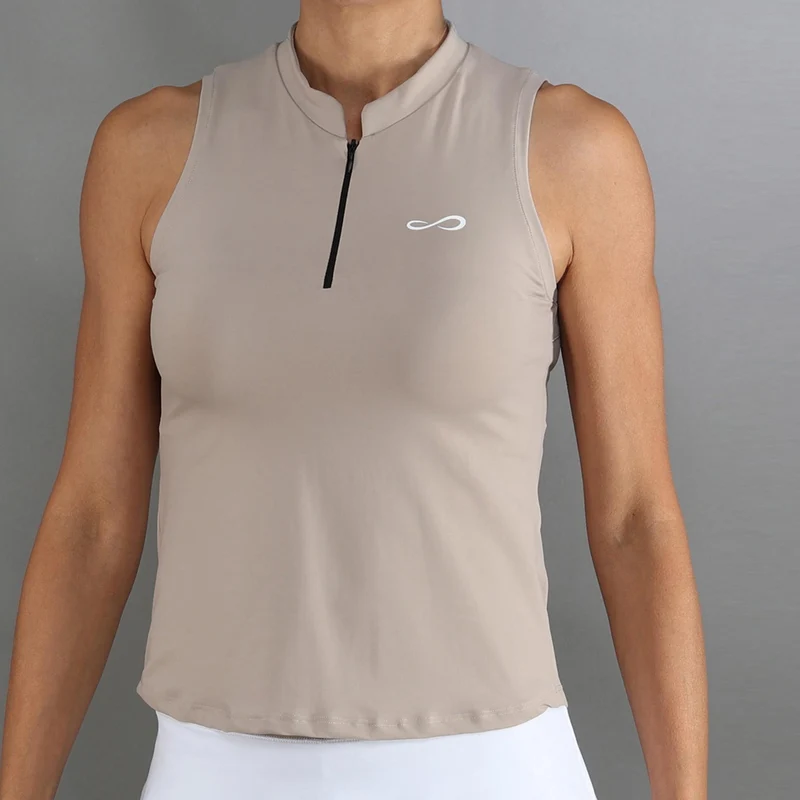 Glam Tank-Top Damen-beige