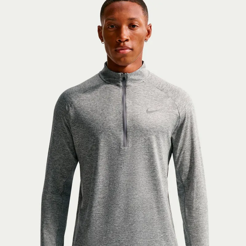 Stride Half-Zip Laufshirt Herren - grau, silber