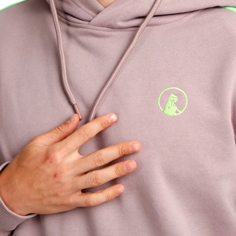 Mind Taped Hoody Herren-Lila,Neongrün